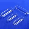 Quartz Glass Boat for Clamping, Heating, and Evaporation, Semicircular Tube Furnace Boat with Flat Bottom (10×50×5 mm) (15×100×7.5 mm, 10 pcs) view 3