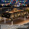 Black Gold Birthday Tablecloth view 4