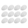 Cabilock 12 Large White Craft Foam Eggs, 9 x 6 cm view 1