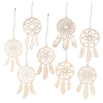 HOOTNEE 8-Piece Wooden Dreamcatchers