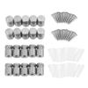 AMONIDA Stainless Steel Glass Standoff Screws, 20-Piece M12*20 mm Set, Silver view 1