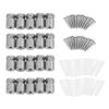 AMONIDA Stainless Steel Glass Standoff Screws, 20-Piece M12*20 mm Set, Silver view 2