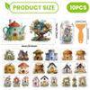 arricraft 10-Sheet Fairy House UV DTF Cup Transfer Stickers view 2