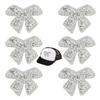 WINXMIN 6-Piece Rhinestone Bow Patches view 1