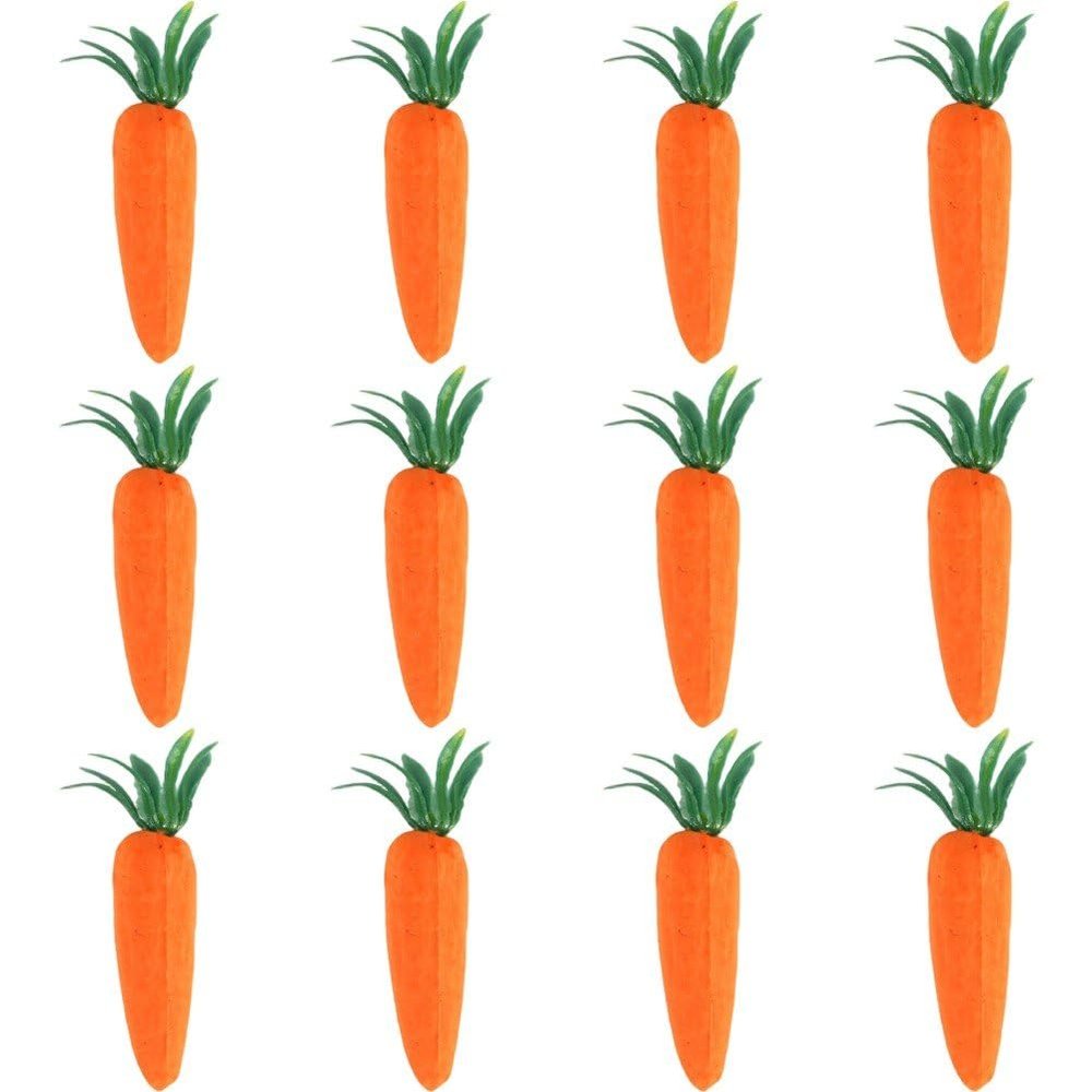 Zghhc 12 Artificial Carrots for Easter