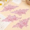 CRAFTYMELODY 2 Pairs Floral Embroidery Beaded Appliqué view 4
