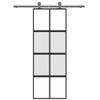 ChicAbode Black Glass Sliding Door 76 x 205 cm view 3