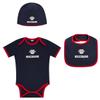 RB Leipzig Baby Set – New Arrival – 3-Piece Gift Set with “We Love Soccer” Sticker (74/80) view 1