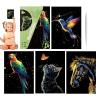 Scratch Paper for Kids - Handmade Glittering Art Cards view 1