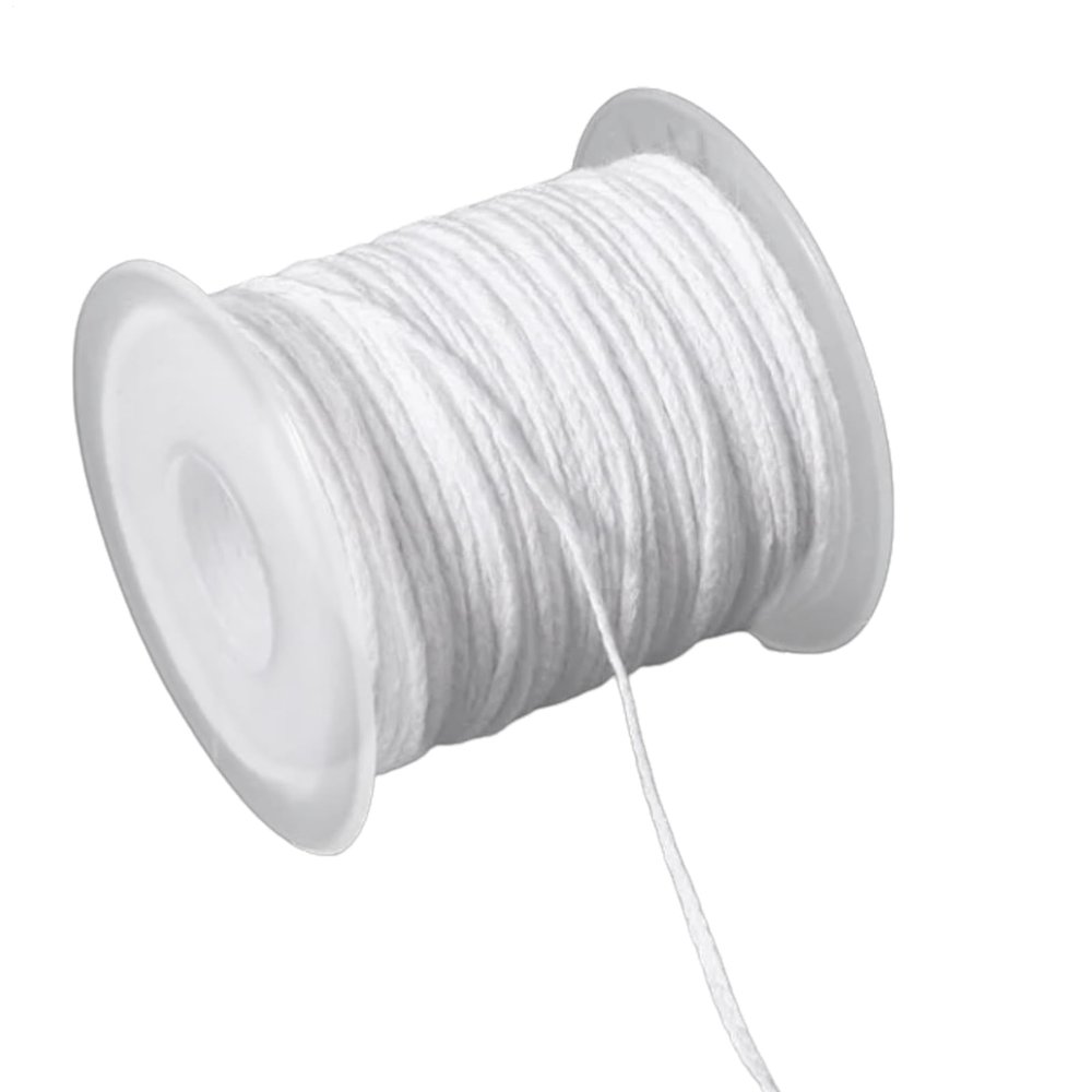 Cotton Candle Wick Spool - 100% Natural Core, DIY Candle Making