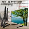 Black Steel Desktop TV Stand for Flat LED/LCD TVs, 14–42 in. view 4