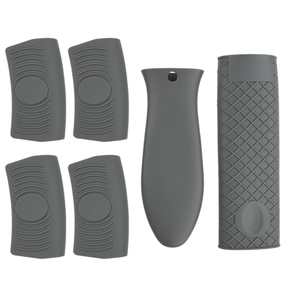Daleweo Silicone Pot Handles 6-Piece Set, Gray