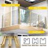 100 cm Glass Railing Posts for Stairways, Square Balusters and Clips for Wood or Concrete Floors view 2