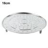 Stainless Steel Steamer Rack with 3 Removable Legs, Round, 18 cm view 2