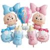 Blue Pink Gender Reveal Balloons, 9 Pack view 1