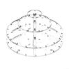 3-Piece C-Acrylic Cake and Lollipop Stand, Round 30-Hole Display view 1