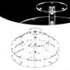 3-Piece C-Acrylic Cake and Lollipop Stand, Round 30-Hole Display view 2