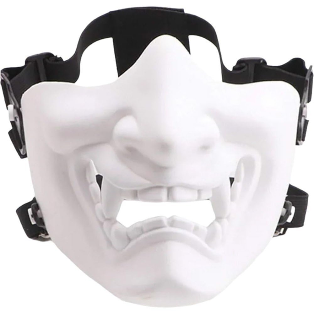 Fituenly Samurai Oni Half-Face Mask