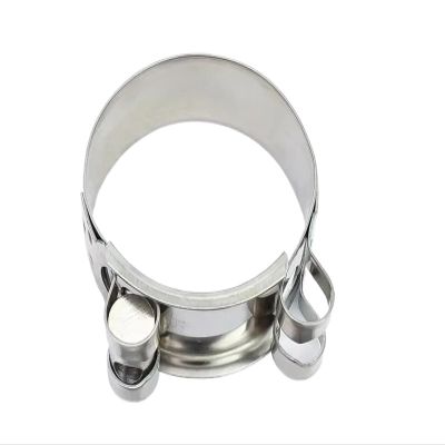 304 Stainless Steel Hose Clamps for Exhaust, Air and Water Pipes, 1 pc (23–25 mm)