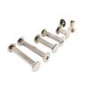 LZTDSBX M5 Bookbinding Screw Posts and Rivets, 10-Piece Set, Silver, 5 × 10 mm view 1