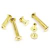 LZTDSBX M5 Bookbinding Screw Posts and Rivets, 10-Piece Set, Silver, 5 × 10 mm view 4