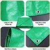Waterproof Tarpaulin 160 x 230 cm, Tear-Resistant, UV-Stabilized, Green view 2