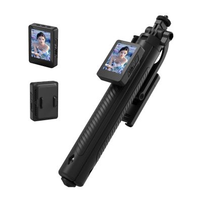 FACAIIO Selfie Machine with Rear Display & Remote, 1.7 m Telescopic Pole, 360° Rotation, Touch-to-Activate Influencer