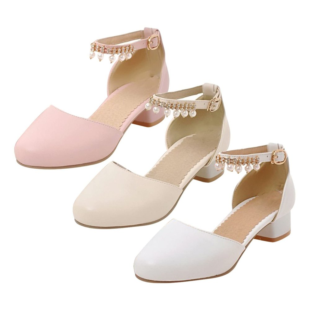 Girls' Mary Jane Princess High-Heel Costume Shoes