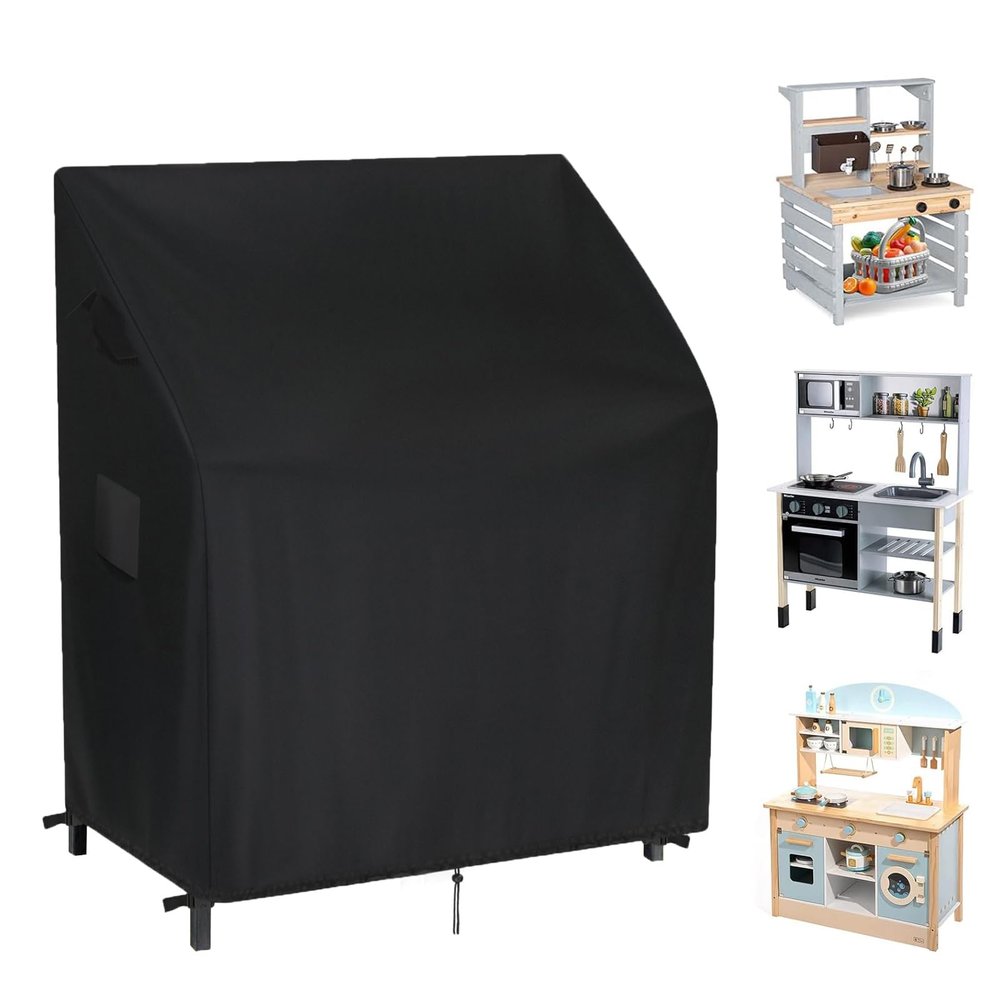 Mud Kitchen Cover, 420D Oxford Waterproof, 110 x 50 x 98 cm