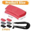 Apausvcm 3 Pairs Silicone Pot Handle Covers view 2