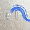 Daleweo Self-Adhesive Hooks, 18 Pack, Transparent, Waterproof view 2