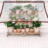 Clear Tarp 135 x 165 cm, Heavy-Duty PE Tarp with Reinforced Eyelets, Waterproof, Foldable, with Rope view 1