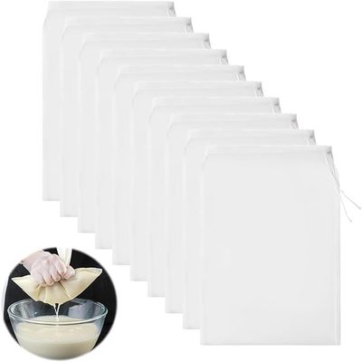 10 Pack Nut Milk Bags, 20x30CM Nylon Filter Bags