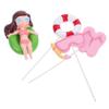 Toyvian Summer Cake Decorations Set view 1