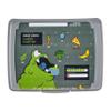 keeeper carla Mini Food Box, 0.5 L, 17 x 13 x 3.5 cm, Lunchbox, Design: Monster Gamer, Grey view 4