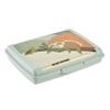 keeeper carla Mini Food Box, 0.5 L, 17 x 13 x 3.5 cm, Lunchbox, Design: Lazy Lui, Soft Green view 1