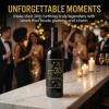 Elegant Bottle Labels, 36 Black-Gold Labels for 30th Birthday view 4