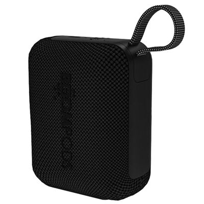 Boompods Beachboom Mini Bluetooth Speaker - IPX7 Waterproof, Rich Bass, Ocean-Bound Plastic, Dual Pairing - Black