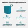 Boompods Beachboom Mini Bluetooth Speaker - IPX7 Waterproof, Rich Bass, Ocean-Bound Plastic, Dual Pairing - Black view 2