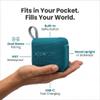 Boompods Beachboom Mini Bluetooth Speaker - IPX7 Waterproof, Rich Bass, Ocean-Bound Plastic, Dual Pairing - Black view 4