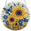 MEIYUDA 5D Sunflower Diamond Painting Suncatcher Kit view 1