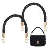2 Short Black Purse Handles view 1