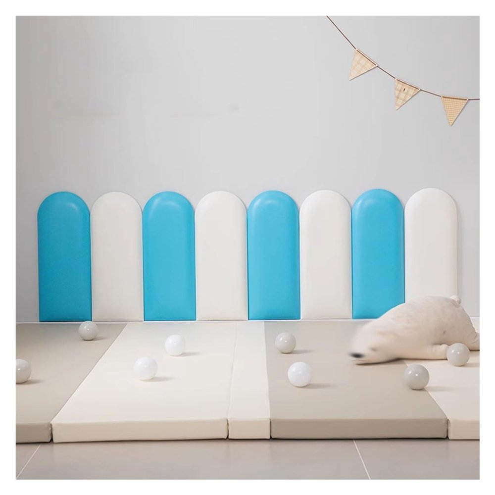 3D Padded Headboard, Sound-Absorbing Soft Wall Mat
