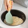 BildeeMait Silicone Rice Spoon with Heat-Resistant Wooden Handle view 3
