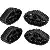 Lylithuif RC Car Rubber Crawler Tires, 4-Pack, for WPL 1/16 RC Military Trucks view 4