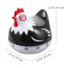 Mechanical Kitchen Timer, Cartoon Design, ABS, Black, 1 Count view 2