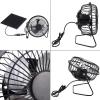 Cocoarm 5 W Solar Panel Fan, Compact Adjustable Solar-Powered Iron Fan for Outdoor Chicken Coops and Greenhouses, Efficient Air Circulation view 2