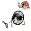 Cocoarm 5 W Solar Panel Fan, Compact Adjustable Solar-Powered Iron Fan for Outdoor Chicken Coops and Greenhouses, Efficient Air Circulation view 3