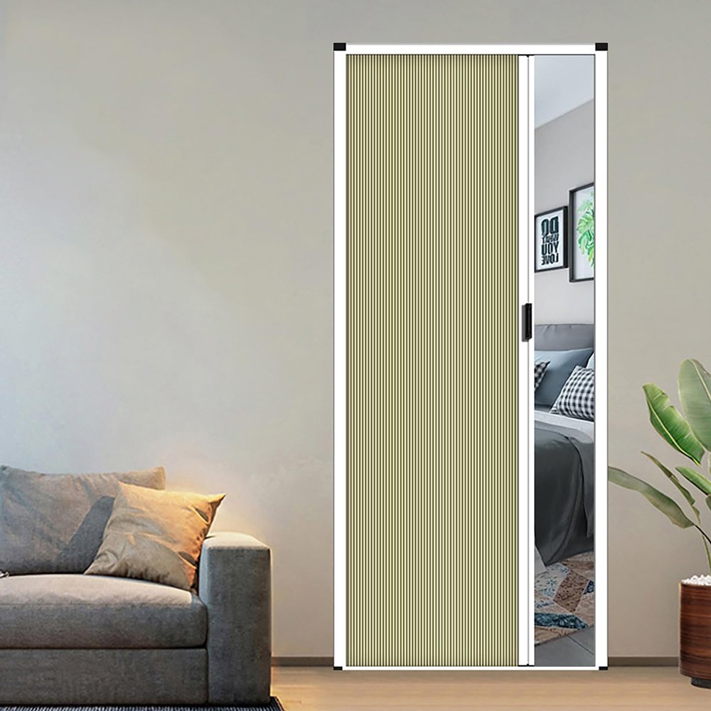 Pounjsd Double Folding Door with Frame, 155 × 203 cm