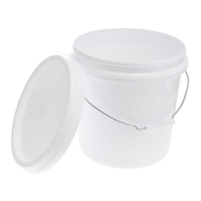 Healifty Lightweight 8L Airtight Plastic Bucket with Lid and Handle